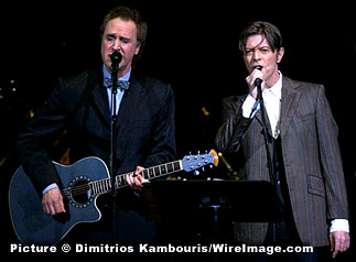 Ray Davies und David Bowie (von davidbowie.com)